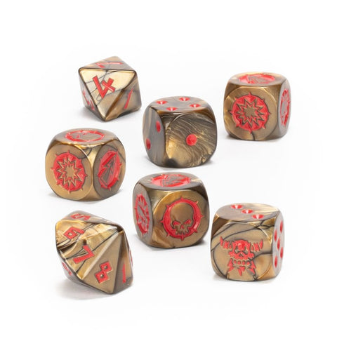 Blood Bowl: Chaos Dwarf Team Dice Set - Gathering Games