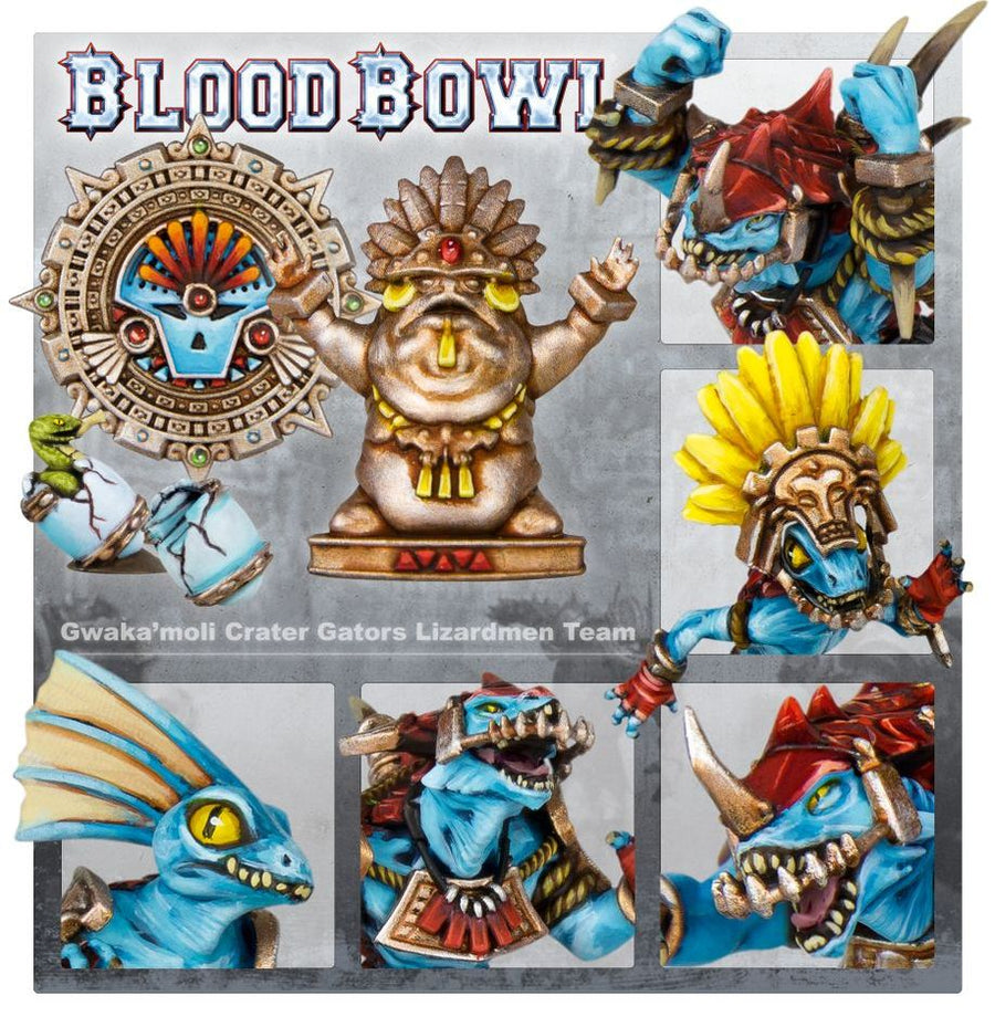 Blood Bowl: Lizardmen Team - Gwaka'Moli Crator Gators - Gathering Games
