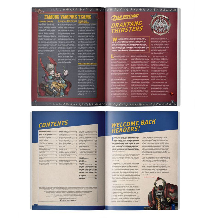 Blood Bowl - Spike! Almanac 2024 - Gathering Games