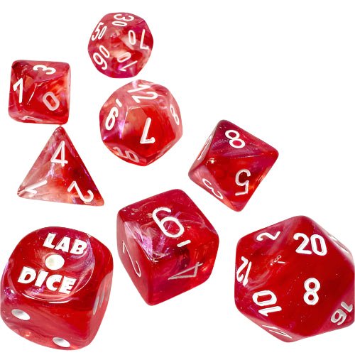 Chessex: Lab Dice 9 - Polyhedral 8 Dice Set - 6