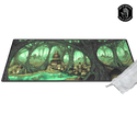 Curator: Arcane Landscapes - 'The Caverns' Brittany Bowman Playmat - Gathering Games