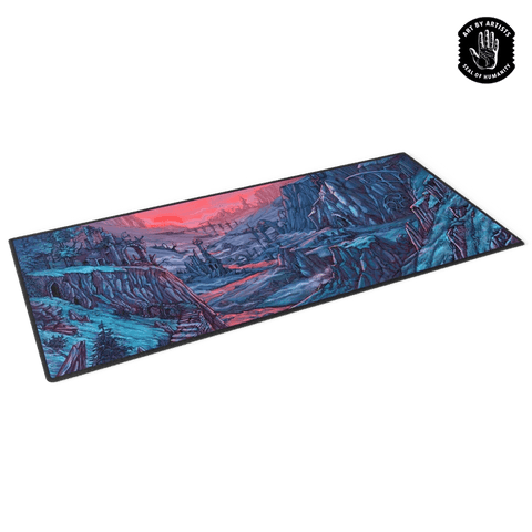 Curator: Arcane Landscapes - 'The Ruins' Brittany Bowman Playmat - Gathering Games