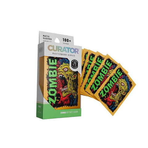 Curator: Masterworks Sleeves - Zombie! (Matt Olson) - Gathering Games