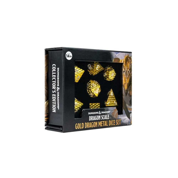 D&D Dragon Scale Metal Dice Set: Gold - 2
