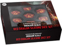 D&D Dragon Scale Silicone Dice Set: Red - 1