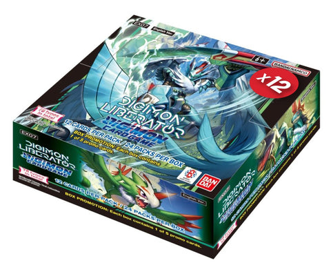 Digimon Card Game: Digimon Liberator (EX07) Sealed Case (12 Units) - Gathering Games