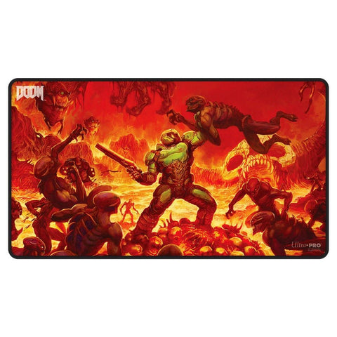Doom: Creatures of Hell - Black-Stitched Playmat - Gathering Games