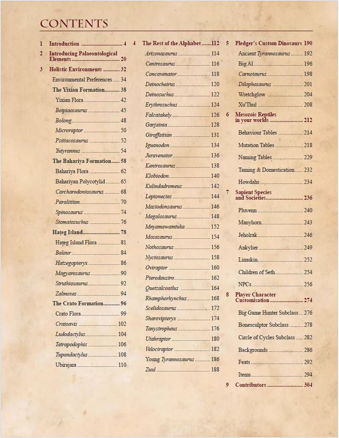 Dr Dhrolin's Dictionary of Dinosaurs (D&D 5E Compatible) - Gathering Games