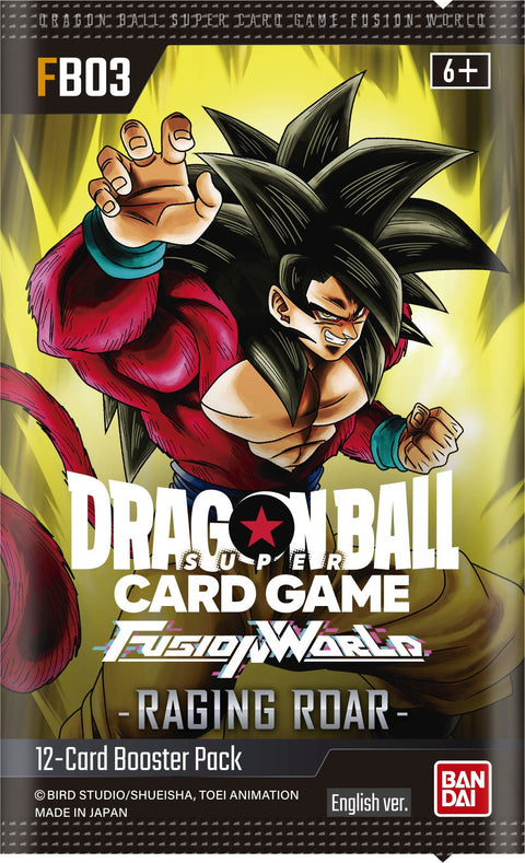 Dragon Ball Super CG: Fusion World - Raging Roar (FB03) Booster Box - Gathering Games