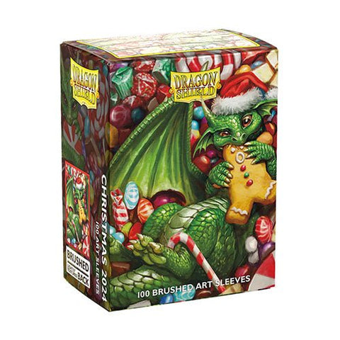 Dragon Shield: Brushed Art Sleeves - Christmas 2024 (Standard Size 100) - Gathering Games