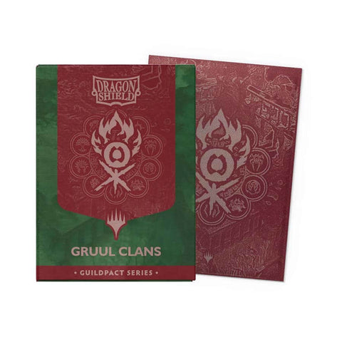 Dragon Shield: Dual Matte Art Sleeves - Magic: The Gathering Guildpact Series - Gruul Clans - Standard Size (100) - Gathering Games