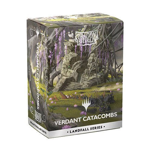 Dragon Shield: Dual Matte Art Sleeves - Magic: The Gathering Landfall Series - Verdant Catacomb - Standard Size (100) - Gathering Games