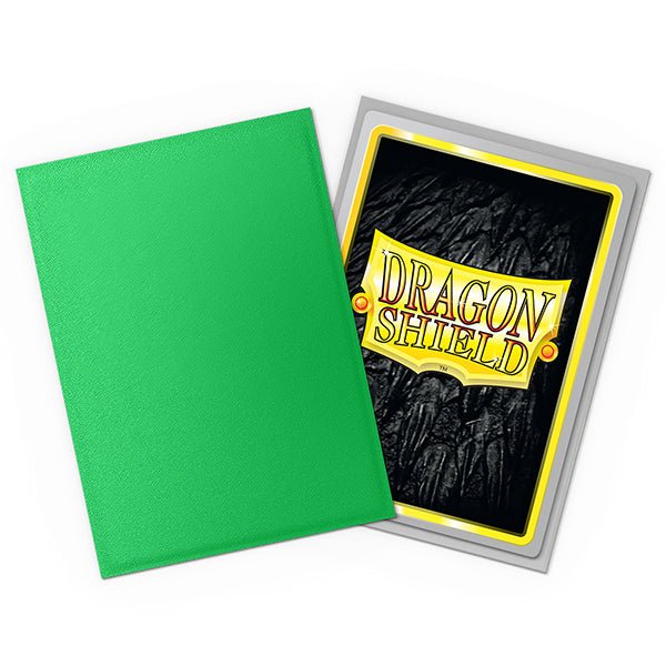 Dragon Shield: Dual Matte Sleeves - Apple Green & Silver - Standard Size (100) - 2