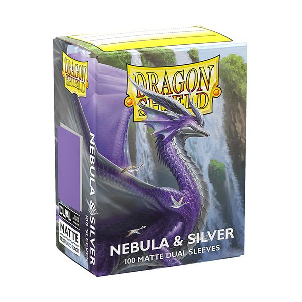 Dragon Shield: Dual Matte Sleeves - Nebula & Silver - Standard Size (100) - 1