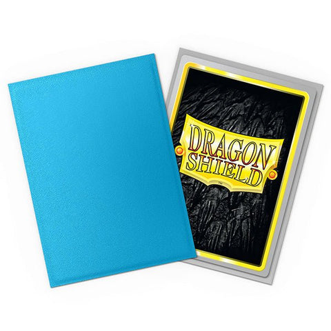 Dragon Shield: Dual Matte Sleeves - Sky Blue & Silver - Standard Size (100) - Gathering Games