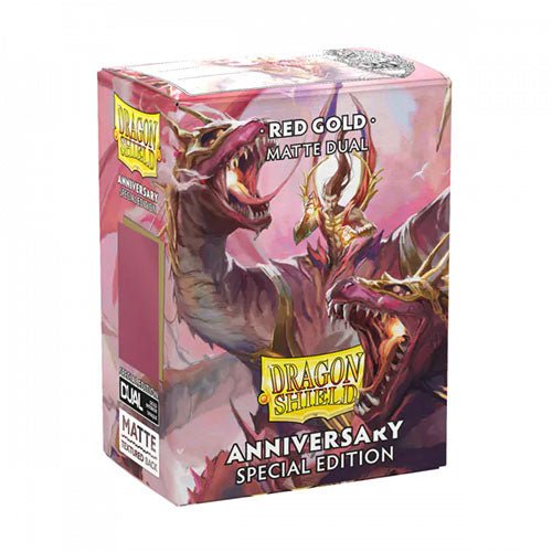 Dragon Shield: Dual Matte Sleeves - Special Edition Red & Gold (Standard Size 100) - 2