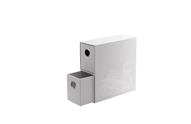 Dragon Shield: Fortress Card Drawers Vertical 2 - White - Gathering Games