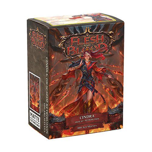Dragon Shield: Matte Art Sleeves - Flesh and Blood: Cindra - Standard Size (100) - Gathering Games
