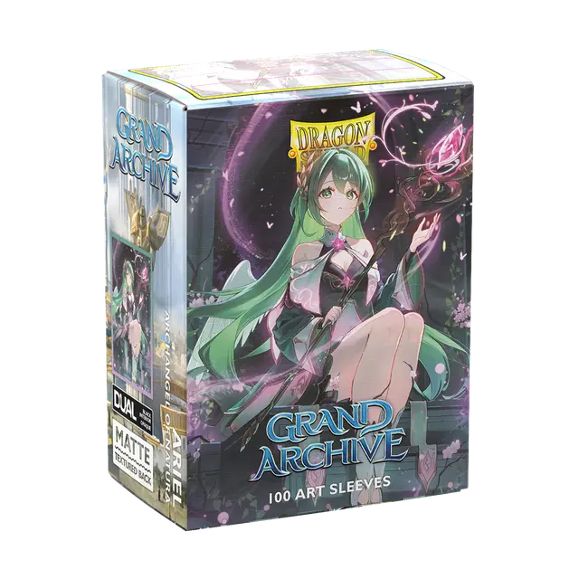 Dragon Shield: Matte Art Sleeves - Grand Archive - Ariel, Archangel of Natura - Standard Size (100) - Gathering Games
