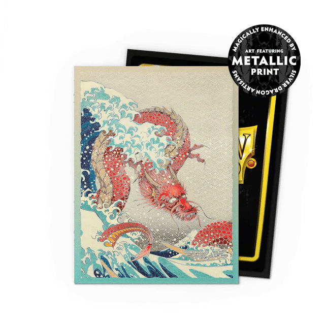 Dragon Shield Matte Dual Standard Sleeves: Great Wave Anniversary Special Edition 100 - Gathering Games