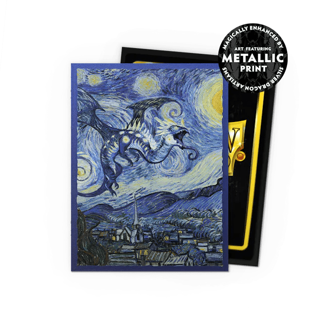 Dragon Shield Matte Dual Standard Sleeves: Starry Night Anniversary Special Edition 100 - Gathering Games