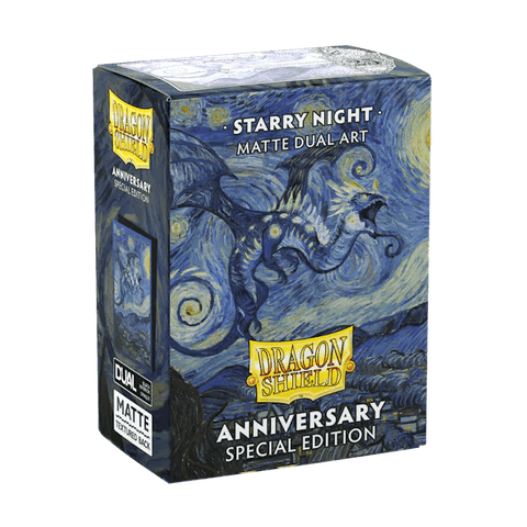 Dragon Shield Matte Dual Standard Sleeves: Starry Night Anniversary Special Edition 100 - Gathering Games