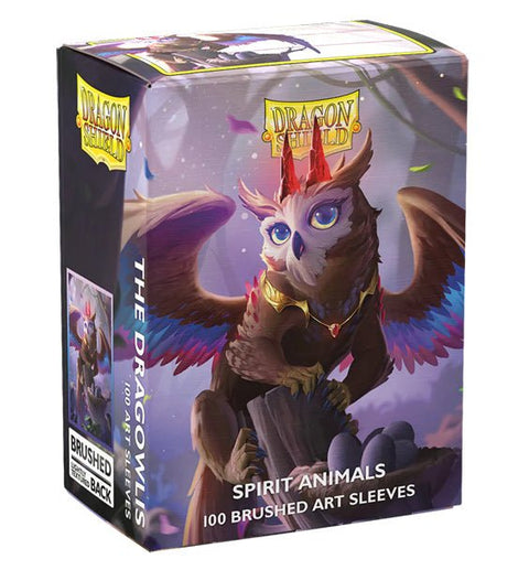 Dragon Shield: Spirit Animals Brushed Art Sleeves - The Dragowlis - Standard Size (100) - Gathering Games