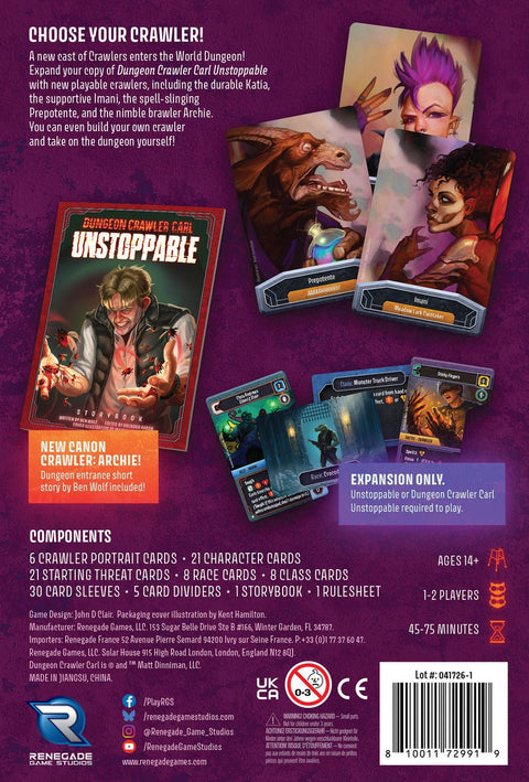 Dungeon Crawler Carl: Unstoppable - Crawler Chaos Expansion - Gathering Games