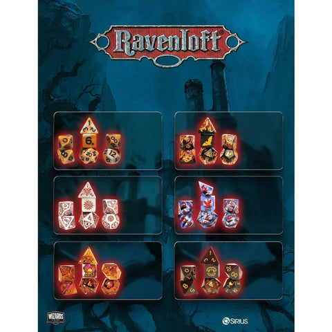 Dungeons and Dragons (D&D) Ravenloft: Castle Ravenloft Treasure Dice Pack - Gathering Games