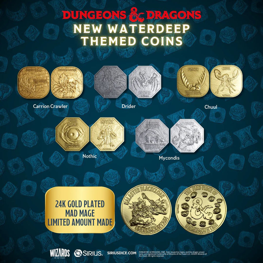 Dungeons and Dragons (D&D): Undermountain Treasure Dice Pack - Gathering Games