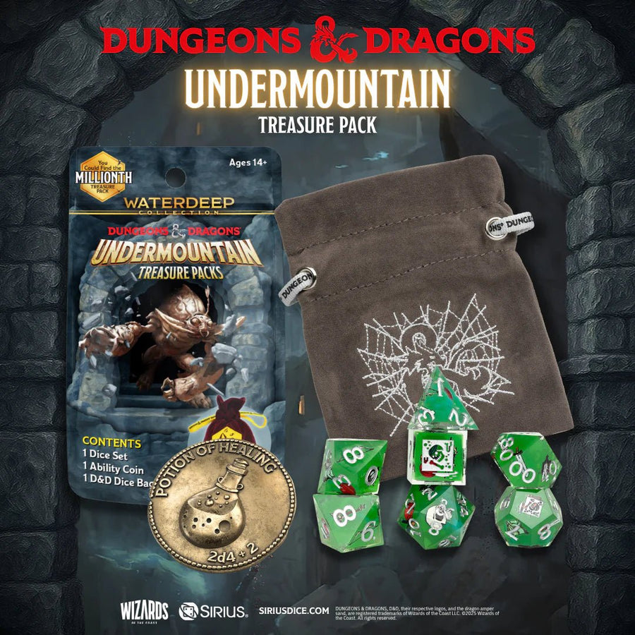 Dungeons and Dragons (D&D): Undermountain Treasure Dice Pack - Gathering Games