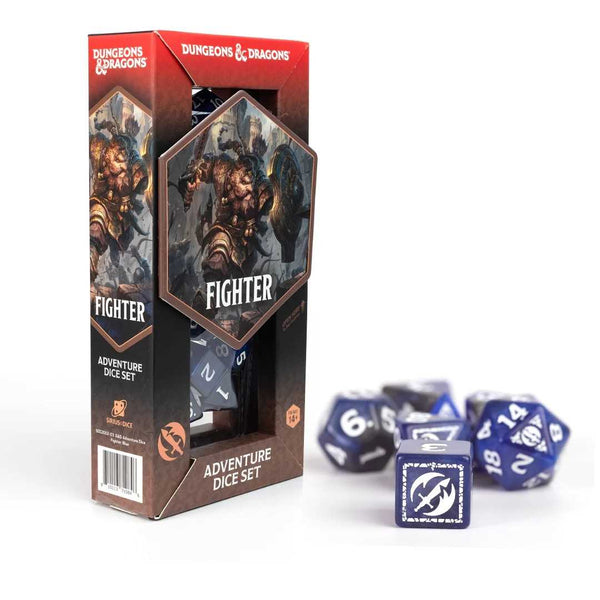 Dungeons & Dragons Adventure Dice - Fighter - Blue - 1