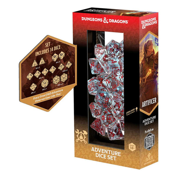 Dungeons & Dragons Adventure Dice Set - Artificer (Clear) - 2