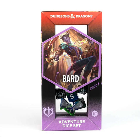 Dungeons & Dragons Adventure Dice Set - Bard - Blue - Gathering Games