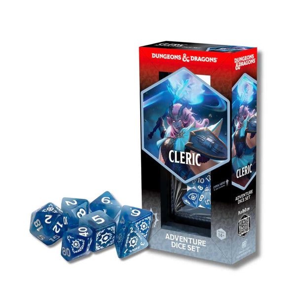 Dungeons & Dragons Adventure Dice Set - Cleric - White & Blue - 1