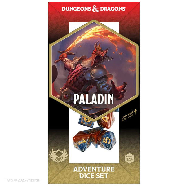 Dungeons & Dragons Adventure Dice Set - Paladin (Orange, Blue) - 2