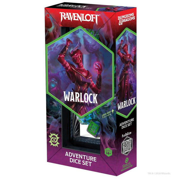 Dungeons & Dragons Adventure Dice Set - Warlock (Purple, Green) - 1
