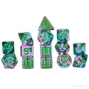 Dungeons & Dragons Adventure Dice Set - Warlock (Purple, Green) - 3