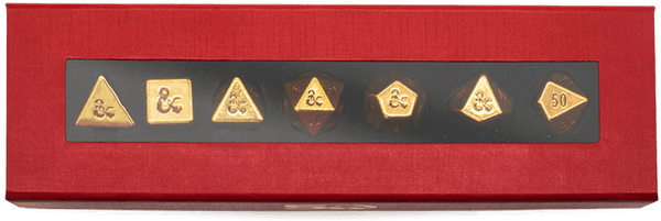 Dungeons & Dragons (D&D): 50th Anniversary 7RPG Heavy Metal Dice - 1