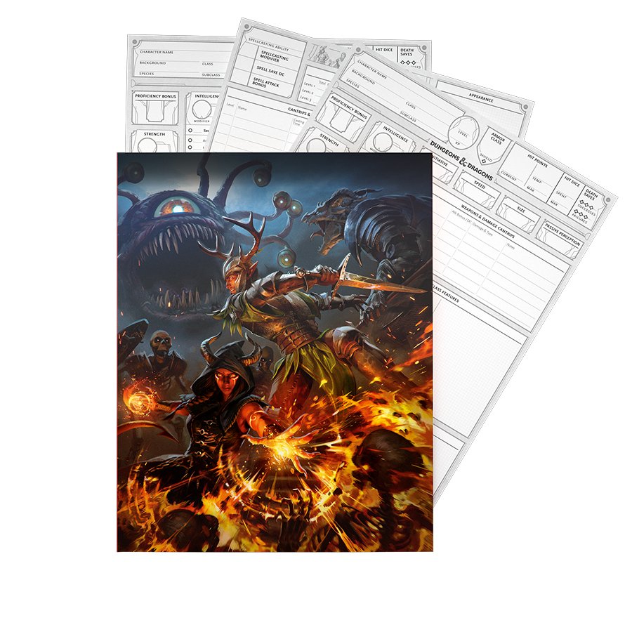 Dungeons & Dragons (D&D): Character Sheets 2024 - Gathering Games