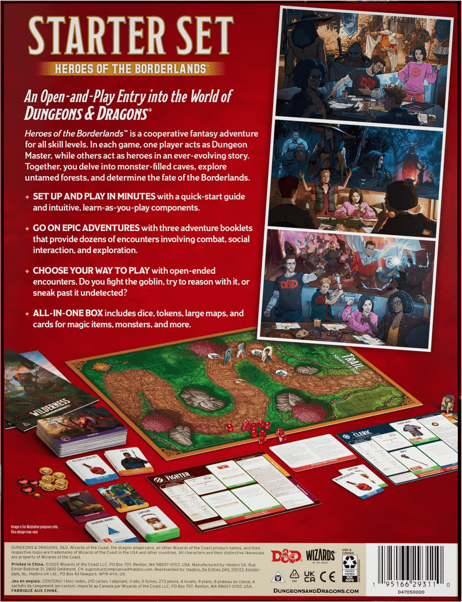 Dungeons & Dragons (D&D): Starter Set - Heroes of the Borderlands - Gathering Games