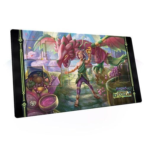 Elestrals TCG: Divine Champions - Lifestream Ladogon Champion of Dionysus Playmat - Gathering Games