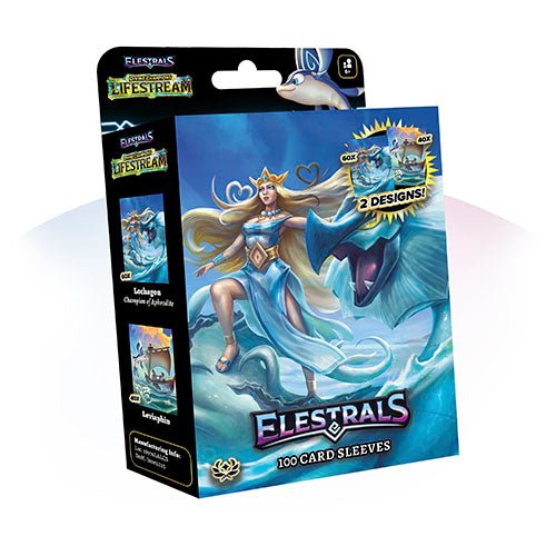 Elestrals TCG: Divine Champions - Lifestream Lochagon Champion of Aphrodite Card Sleeves 100pk - Gathering Games