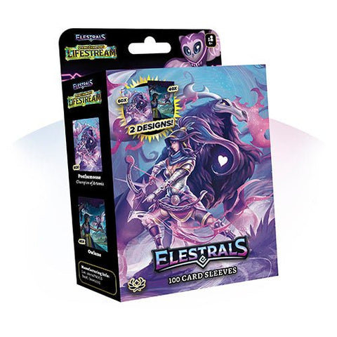 Elestrals TCG: Divine Champions - Lifestream Posthumoose Champion of Artemis Card Sleeves 100pk - Gathering Games