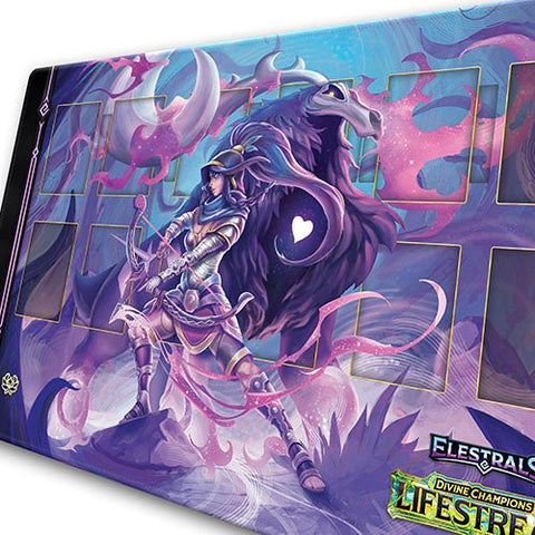 Elestrals TCG: Divine Champions - Lifestream Posthumoose Champion of Artemis Playmat - Gathering Games