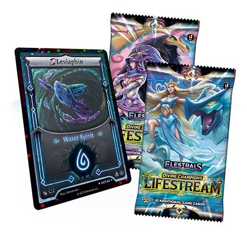 Elestrals TCG: Divine Champions - Lifestream Reverse Stellar Leviaphin Blister Pack - 2