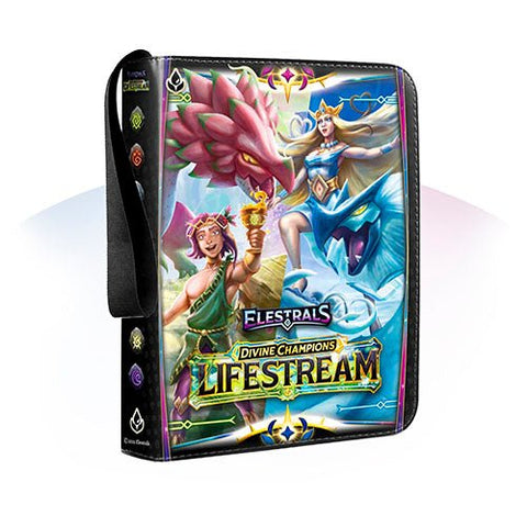 Elestrals TCG: Divine Champions - Lifestream Zippered Premium Binder - Gathering Games