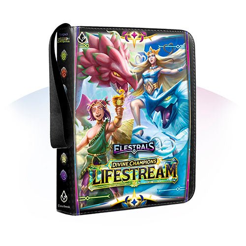 Elestrals TCG: Divine Champions - Lifestream Zippered Premium Binder - Gathering Games