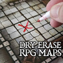 Essential RPG Battle Maps - Starter Set. 6 Plain Wet/Dry Erase Battle Maps - 3