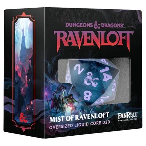 FanRoll: D&D Mists of Ravenloft Oversized Liquid Core D20 - Gathering Games